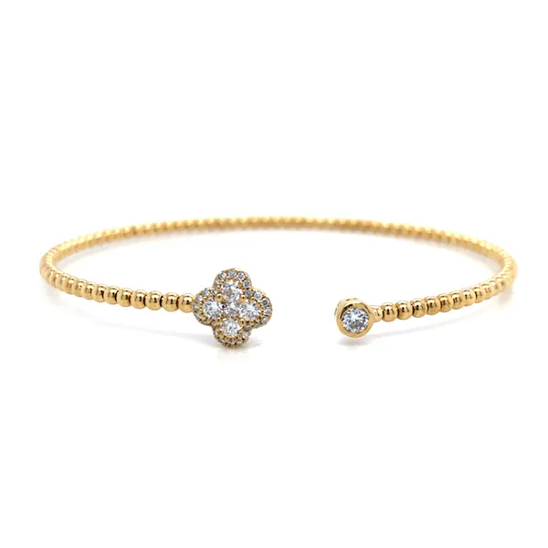 18K Yellow Gold Diamond Bangle
