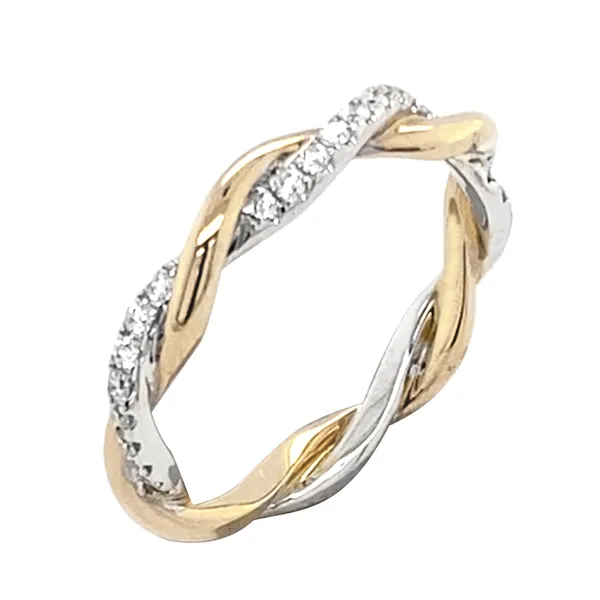 18K Two-Tone Gold Diamond Ring
