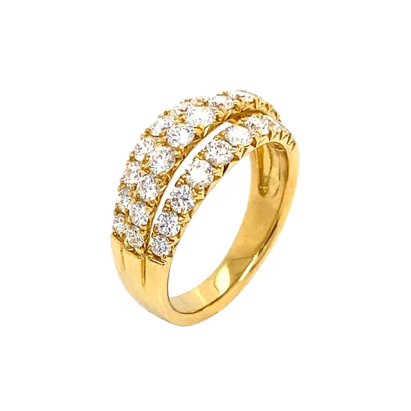 18K Yellow Gold Diamond Band