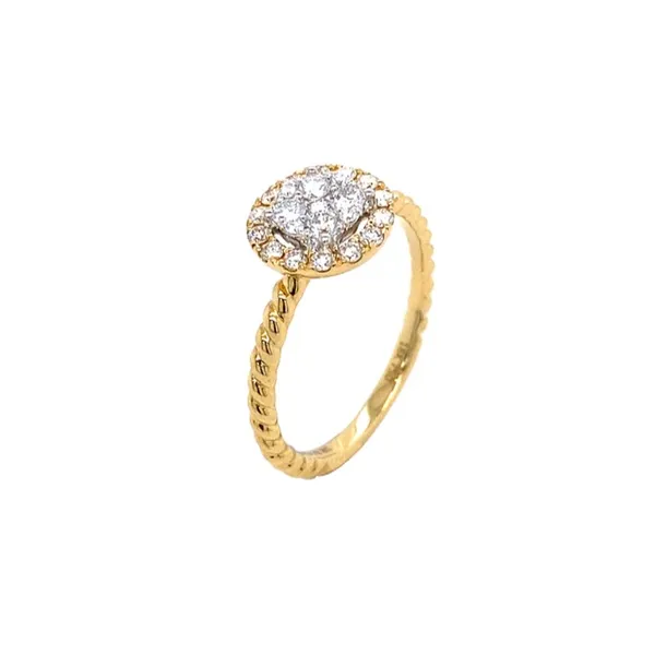 18K Two-Tone Gold Diamond Ring