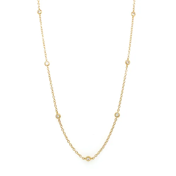 18K White Gold Diamond Necklace