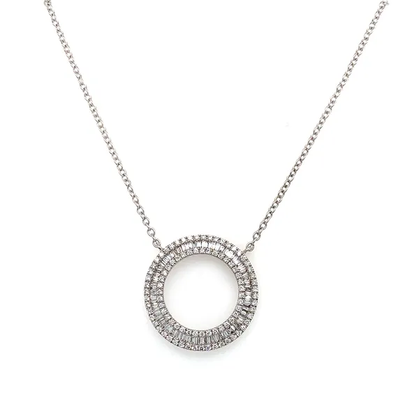 18K White Gold Diamond Necklace