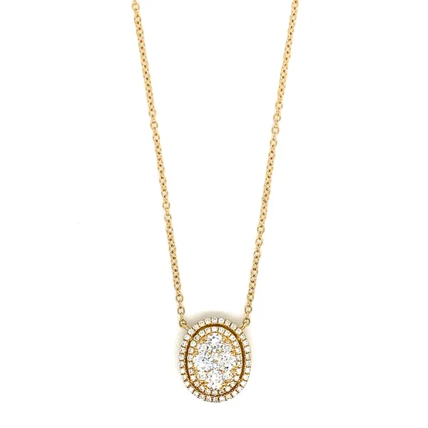 18K Yellow Gold Diamond Necklace