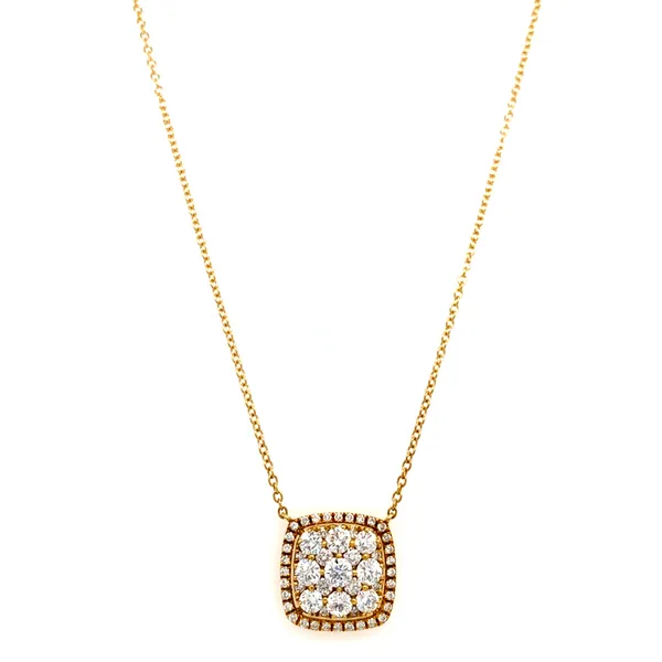 18K Yellow Gold Diamond Necklace
