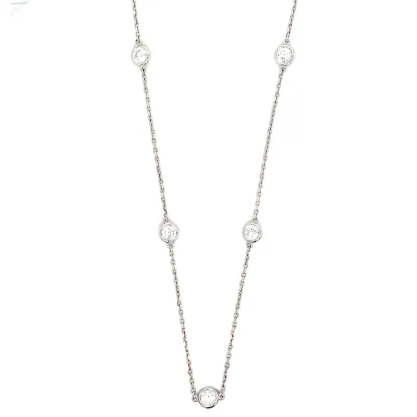 18K White Gold Diamond Necklace