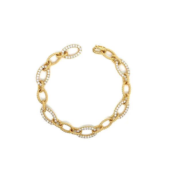 18K Yellow Gold Diamond Bracelet