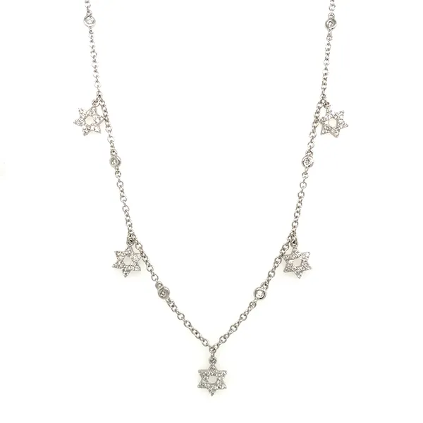 18K White Gold Diamond Necklace