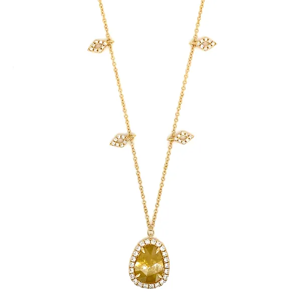 18K Rose Gold Diamond Necklace