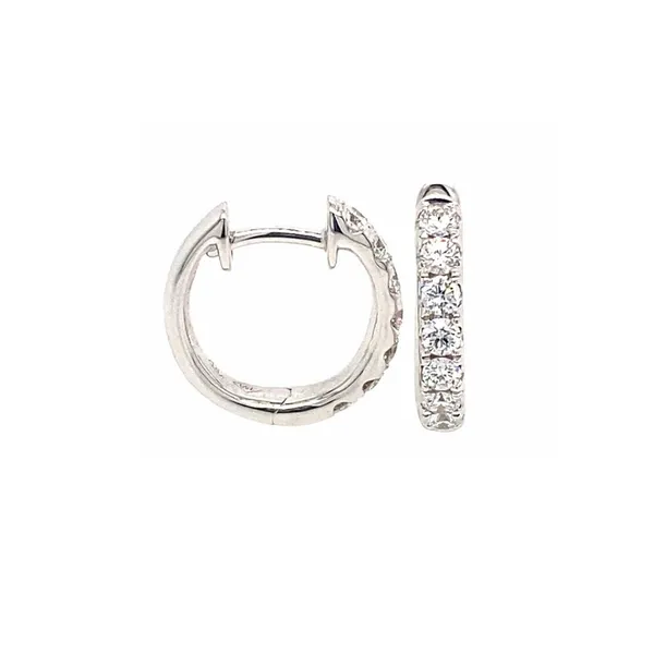 18K White Gold Diamond Earrings