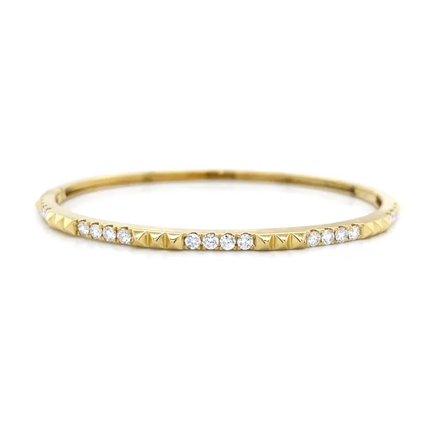 18K Yellow Gold Diamond Bangle