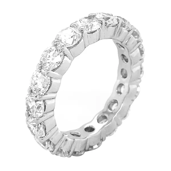 18K White Gold Diamond Eternity Band