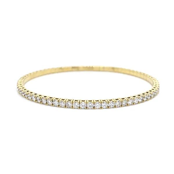 18K Yellow Gold Diamond Bangle