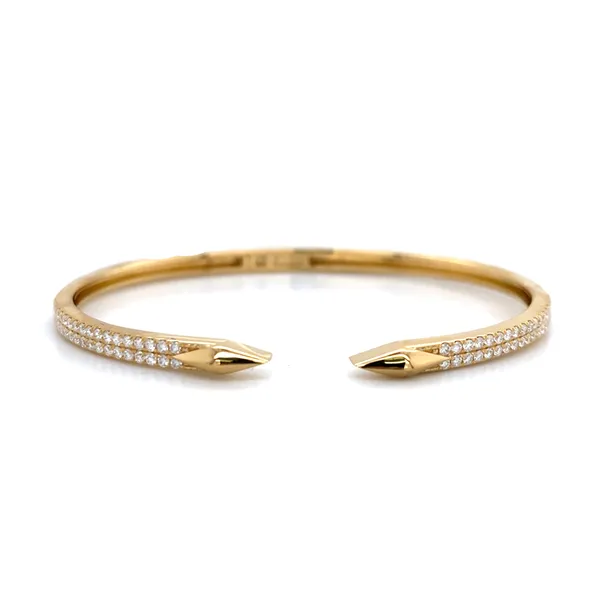 18K Yellow Gold Diamond Bangle
