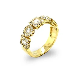 18K Yellow Gold Diamond Band