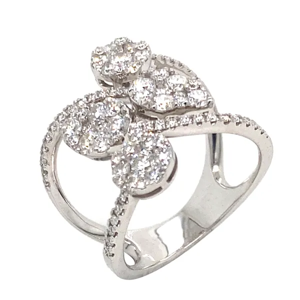 18K White Gold Diamond Band
