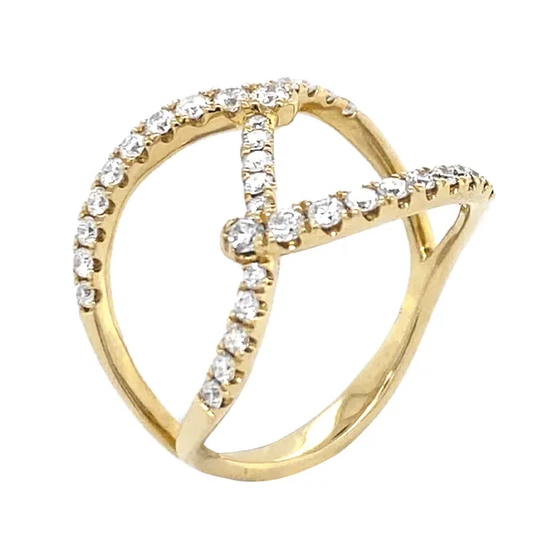 18K White Gold Diamond Band