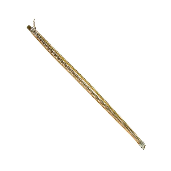 18K Two-Tone Diamond Bracelet