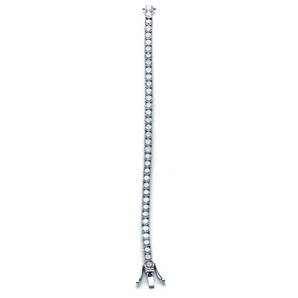 18K White Gold Tennis Bracelet