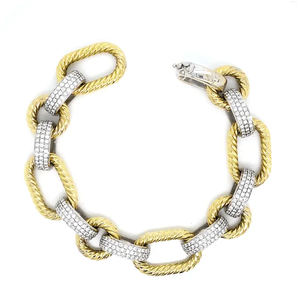18K Two-Tone Diamond Bracelet