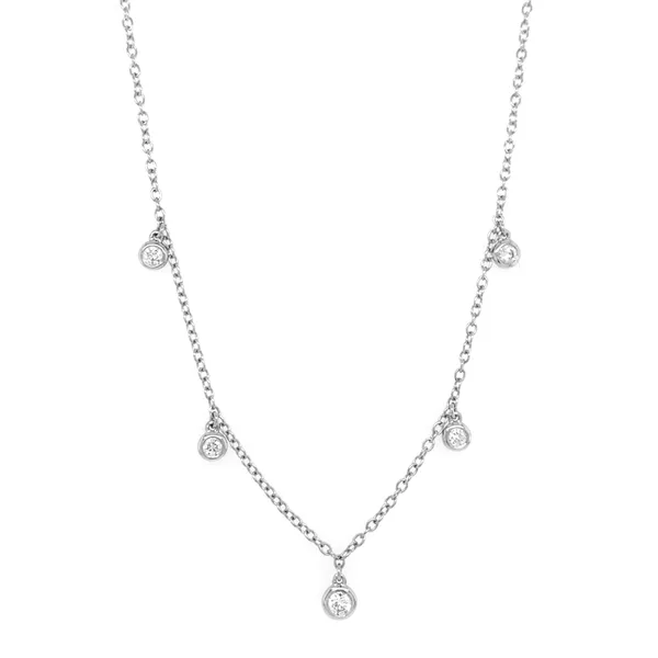 18K White Gold Diamond Necklace