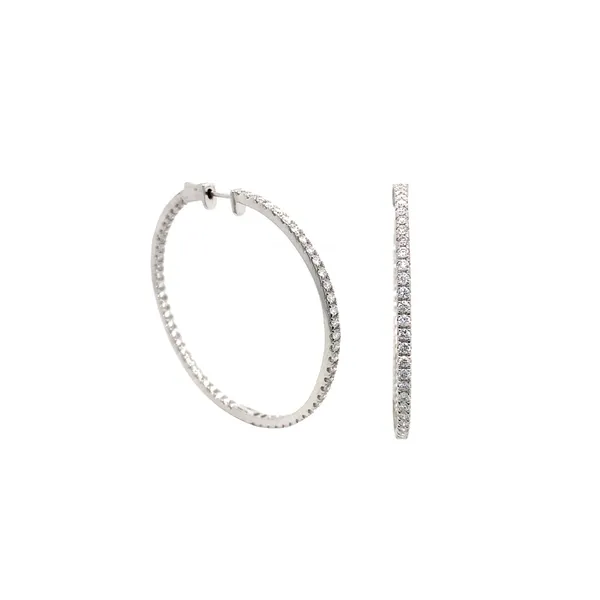 18K White Gold Diamond Earrings