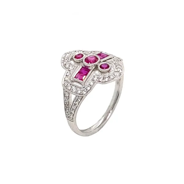 18K White Gold Ruby Ring