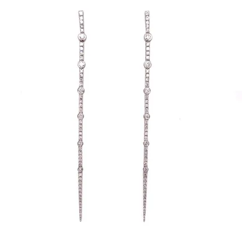 18K White Gold Diamond Earrings