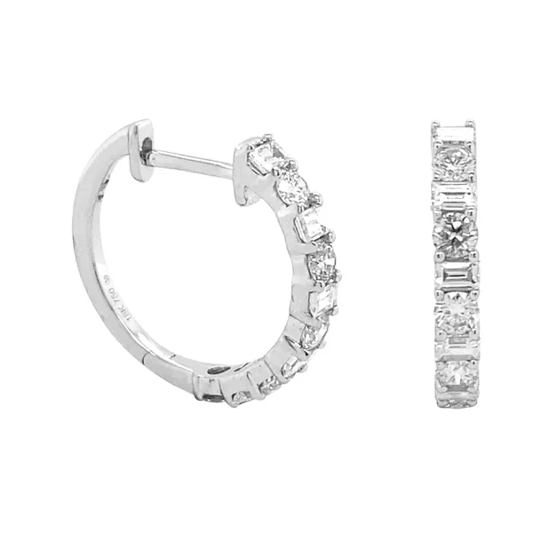 18K White Gold Diamond Earrings