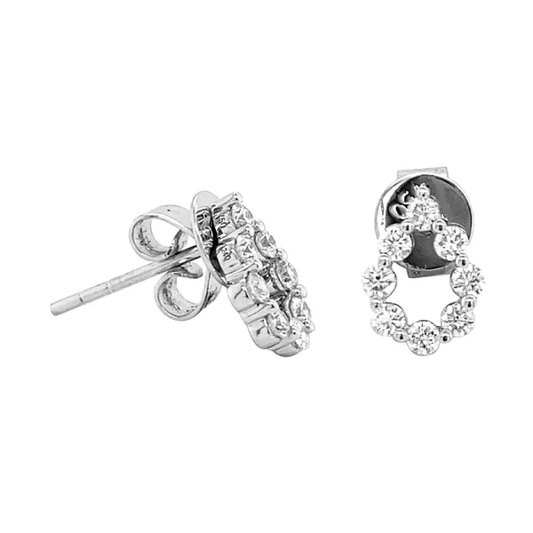 18K White Gold Diamond Earrings