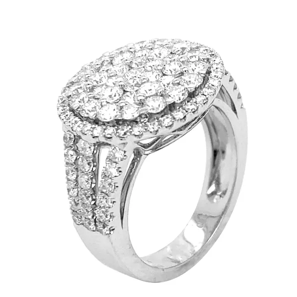 18K White Gold Diamond Ring
