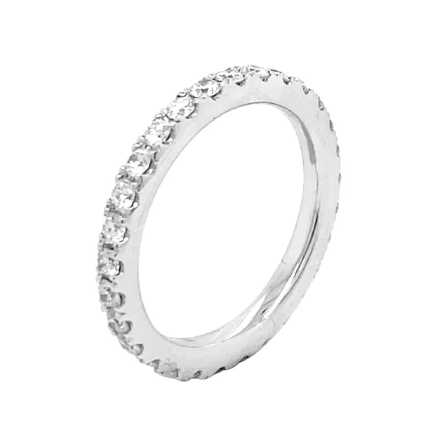 18K White Gold Diamond Eternity Band
