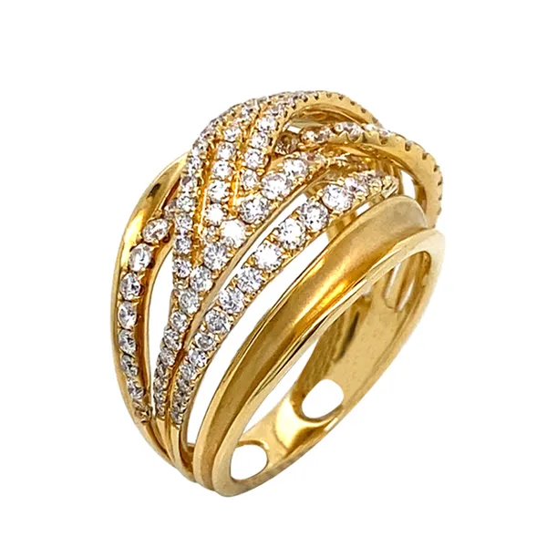 18K Yellow Gold Diamond Band
