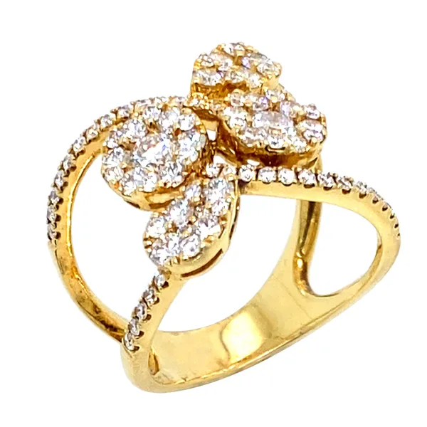 18K Yellow Gold Diamond Ring