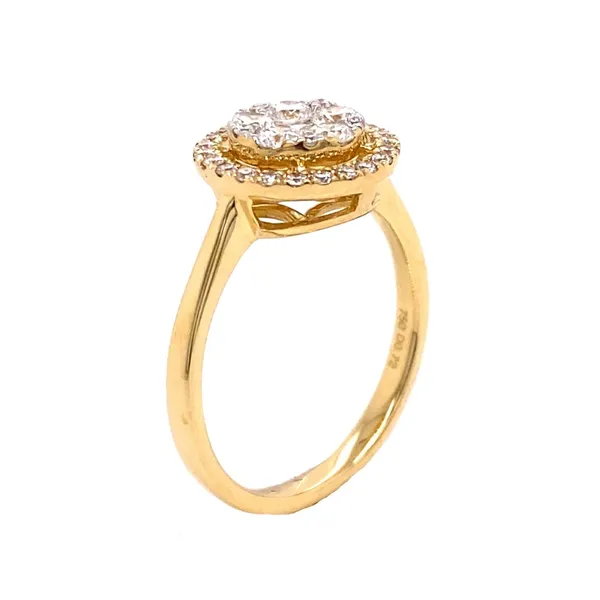 18K Yellow Gold Diamond Ring