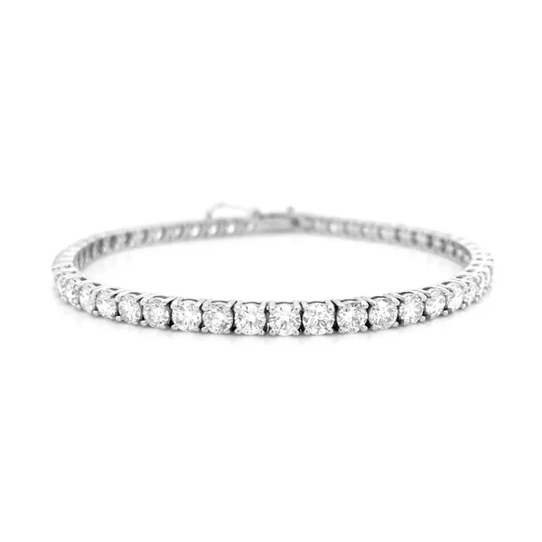 18K White Gold Tennis Bracelet