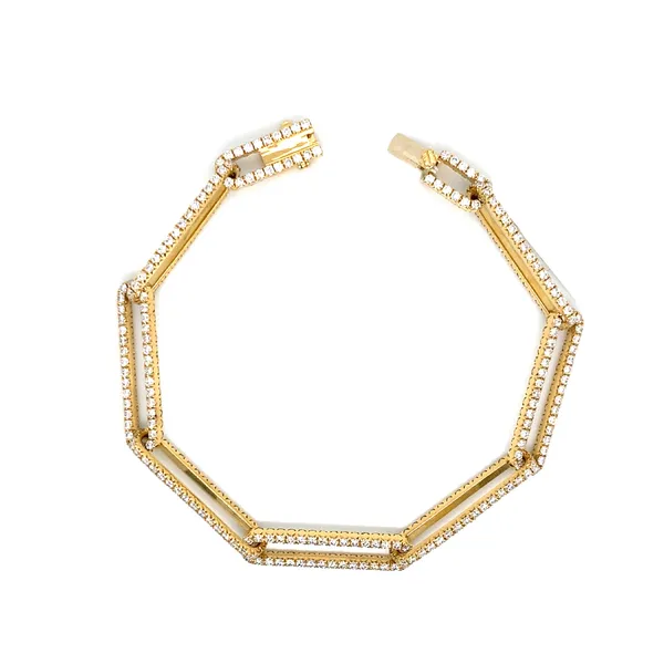 18K Yellow Gold Diamond Bracelet