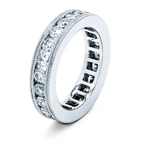 18K White Gold Diamond Band