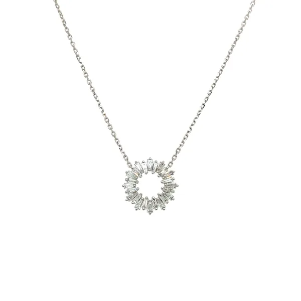 18K White Gold Diamond Necklace
