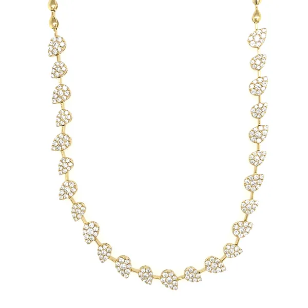 18K Yellow Gold Diamond Necklace