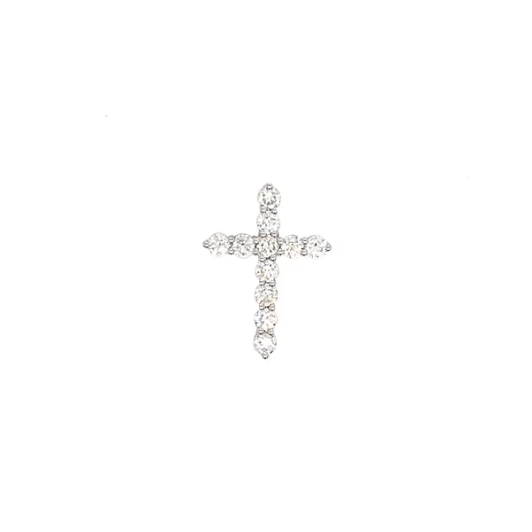 18K White Gold Diamond Pendant