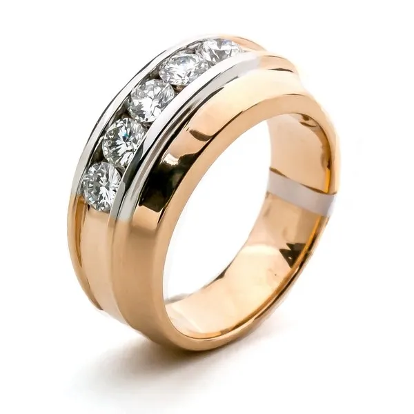 18K Two-Tone Diamond Men’s Ring