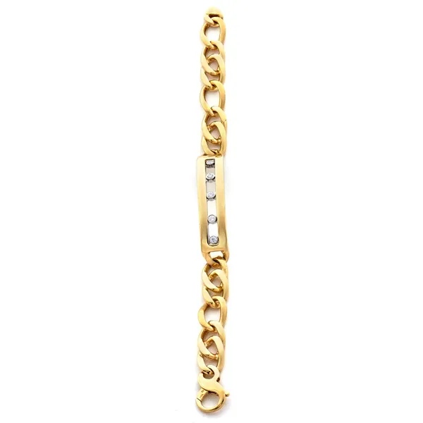 18K Yellow Gold Diamond Men’s Bracelet
