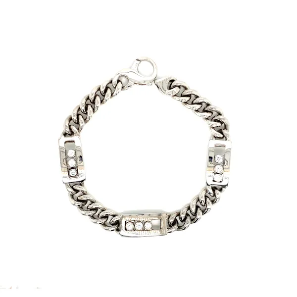 18K White Gold Diamond Men’s Bracelet