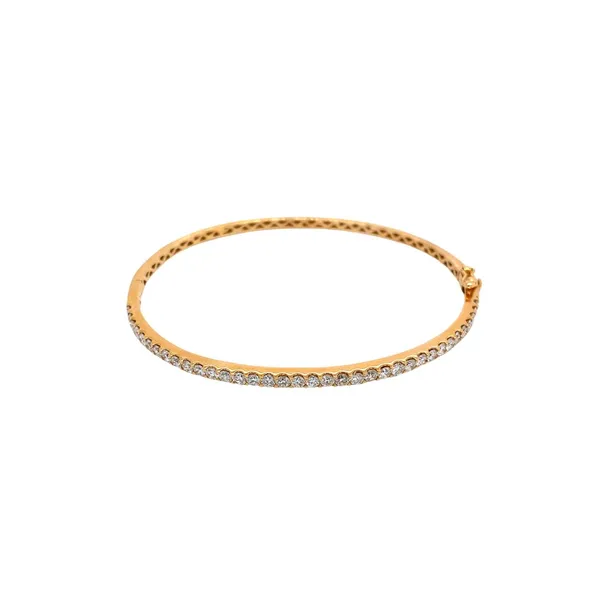 18K Rose Gold Diamond Bangle