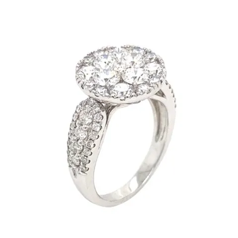 18K White Gold Diamond Ring
