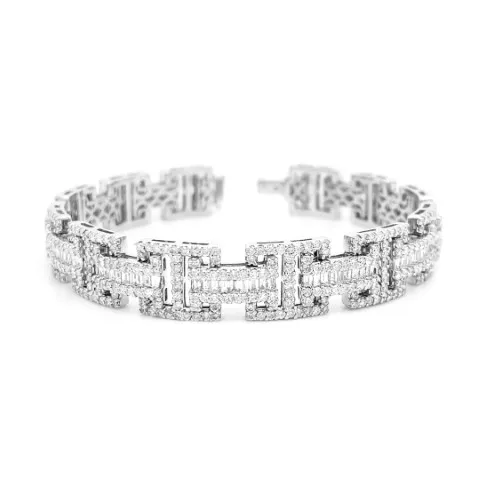 18K White Gold Diamond Bracelet
