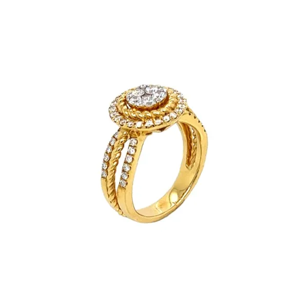18K Yellow Gold Diamond Ring