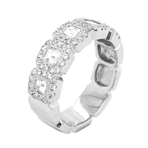 18K White Gold Diamond Eternity Band