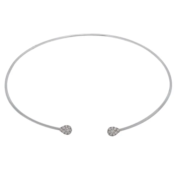 18K White Gold Diamond Necklace