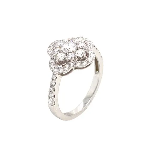 18K White Gold Diamond Ring